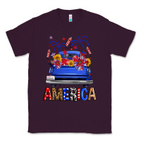 Plum Western Fourth Of July America Truck Classic Tee - FaDigitalArtStudio