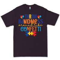 Plum Throw kindness around like confetti Premium Tee - CowhideDigitalArt