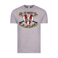 Vintage Zinc all you need is love baseball Vintage Tee - CowhideDigitalArt