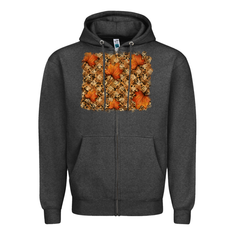 Autumn Leafe Backround Zipper Hoodie by RanaPortraitStore | Teevron