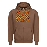 Chestnut autumn leafe backround Zipper Hoodie - RanaPortraitStore