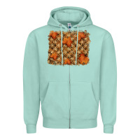 Seafoam autumn leafe backround Zipper Hoodie - RanaPortraitStore