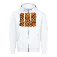 White autumn leafe backround Zipper Hoodie - RanaPortraitStore