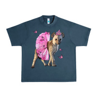 Midnight Navy Baby Hyena With Tutu Urban Heavy Tee - LillyAllenDesigns