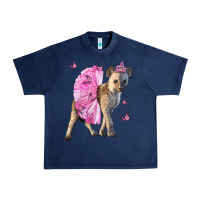 Navy Baby Hyena With Tutu Urban Heavy Tee - LillyAllenDesigns