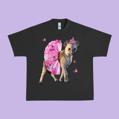 Baby Hyena With Tutu Urban Heavy Tee Designed By Lillyallendesigns