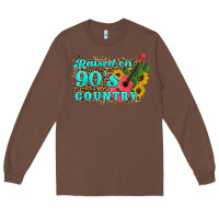 Chestnut raised 90's country guitar cactus sunflower's Long Sleeve Tee - Artiststas