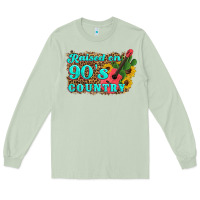 Matcha raised 90's country guitar cactus sunflower's Long Sleeve Tee - Artiststas