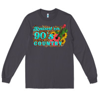 Smoke raised 90's country guitar cactus sunflower's Long Sleeve Tee - Artiststas
