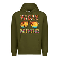 Army Green vacay mode Premium Hoodie - BarkalooDesign