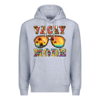 Heather Grey vacay mode Premium Hoodie - BarkalooDesign