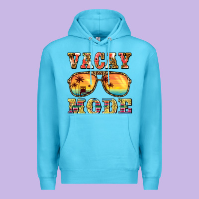 Vacay Mode Premium Hoodie Designed By Barkaloodesign
