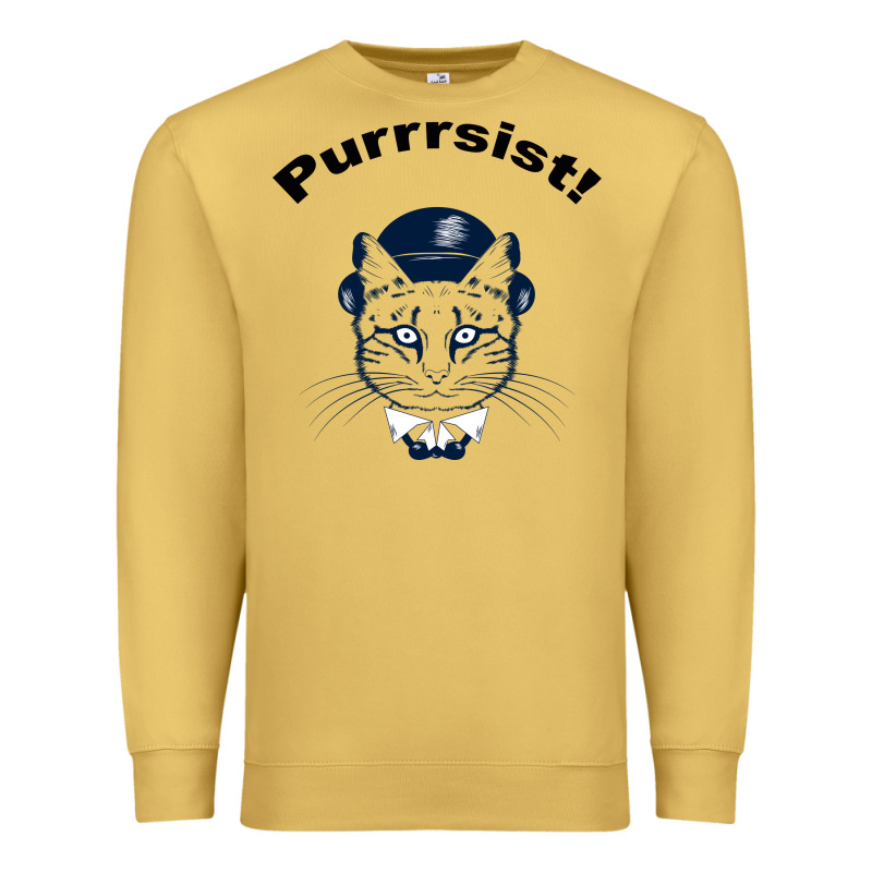 Purrrsist Premium Sweatshirt by Bettercallsaul | Teevron