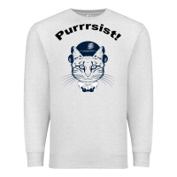 Oatmeal Heather Purrrsist Premium Sweatshirt - Bettercallsaul