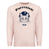 Pale Pink Purrrsist Premium Sweatshirt - Bettercallsaul