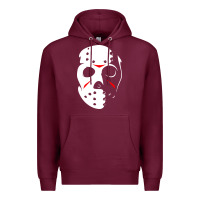 Burgundy jason hockey mask halloween Premium Hoodie - baoMotion