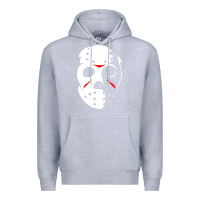 Heather Grey jason hockey mask halloween Premium Hoodie - baoMotion