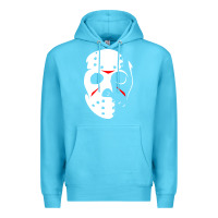 Ocean Blue jason hockey mask halloween Premium Hoodie - baoMotion