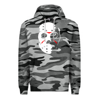 Slate Camo jason hockey mask halloween Premium Hoodie - baoMotion
