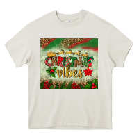 Cream christmas vibes tumbler Heavy Core Tee - BundleAndBundleShop