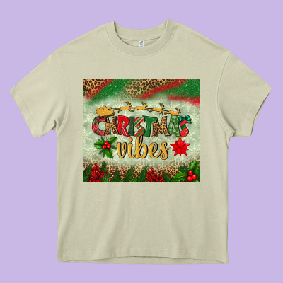 Christmas Vibes Tumbler Heavy Core Tee Designed By Bundleandbundleshop