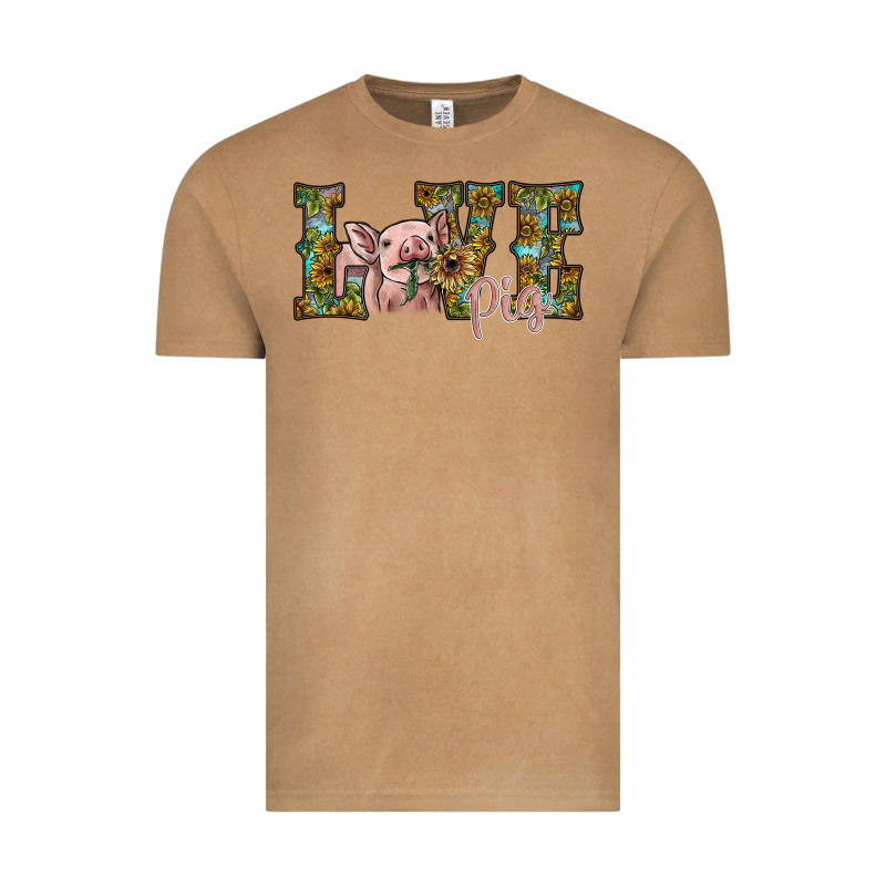 Love Pig Vintage Tee by SublimationCraftShop | Teevron