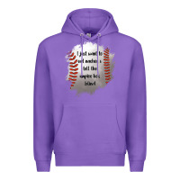 Purple I Just Want To Eat Nachos and Tell The Umpire He's Blind Premium Hoodie - Jasminsmagicworld