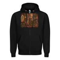 Black glitter leopard fall background Zipper Hoodie - RanaPortraitStore