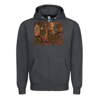 Smoke glitter leopard fall background Zipper Hoodie - RanaPortraitStore