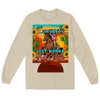 Mushroom cowgirls just wanna have fun 12 oz can cooler (regular) Long Sleeve Tee - Artiststas