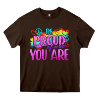 Chocolate Brown Be Proud Of Who You Are Heavy Core Tee - BundleAndBundleShop