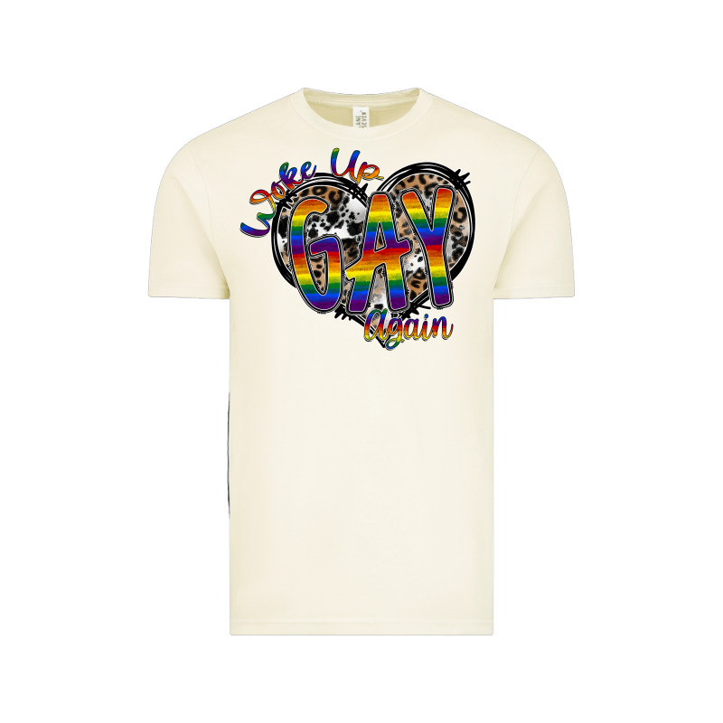 Woke Up Gay Again Vintage Tee by SublimationCraftShop | Teevron