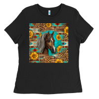 Black western tennessee horse Ladies Tee - LillyAllenDesigns
