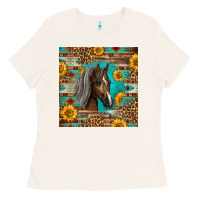 Bone western tennessee horse Ladies Tee - LillyAllenDesigns