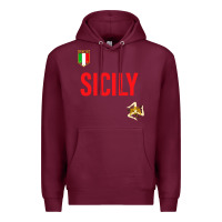 Burgundy sicily Premium Hoodie - baoMotion