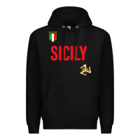 Black sicily Premium Hoodie - baoMotion