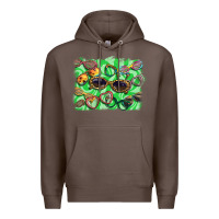 Coffee sunglasses background Premium Hoodie - BarkalooDesign