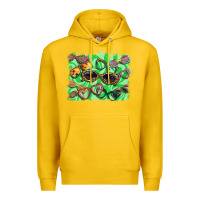 Lemon sunglasses background Premium Hoodie - BarkalooDesign