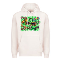 Pale Pink sunglasses background Premium Hoodie - BarkalooDesign