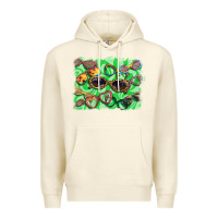 Sandshell sunglasses background Premium Hoodie - BarkalooDesign