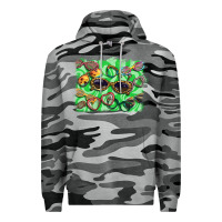 Slate Camo sunglasses background Premium Hoodie - BarkalooDesign