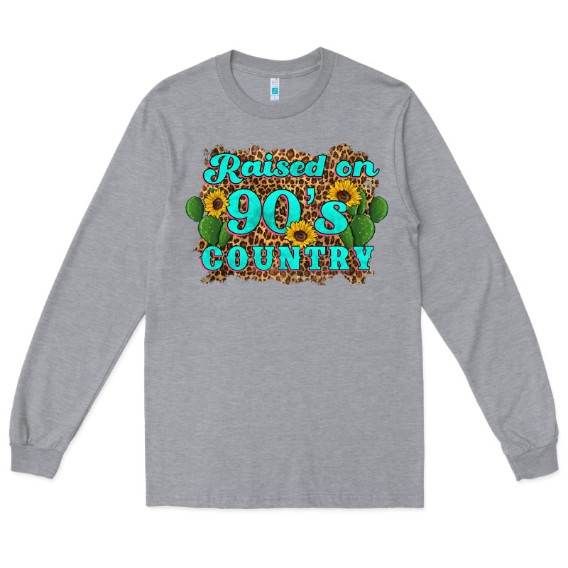 Raised 90's Country Cactus Sunflower's Long Sleeve Tee by Artiststas | Teevron