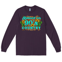 Plum raised 90's country cactus sunflower's Long Sleeve Tee - Artiststas