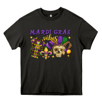 Asphalt mardi gras vibes skull Heavy Core Tee - FaDigitalArtStudio