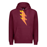 Burgundy LIGHTNING BOLT Premium Hoodie - baoMotion