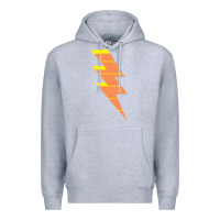 Heather Grey LIGHTNING BOLT Premium Hoodie - baoMotion