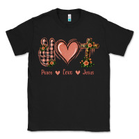 Black Peace Love Jesus Classic Tee - Jasminsmagicworld
