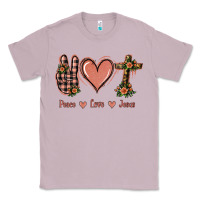 Lilac Peace Love Jesus Classic Tee - Jasminsmagicworld