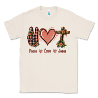 Natural Peace Love Jesus Classic Tee - Jasminsmagicworld
