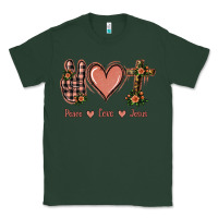 Sports Green Peace Love Jesus Classic Tee - Jasminsmagicworld